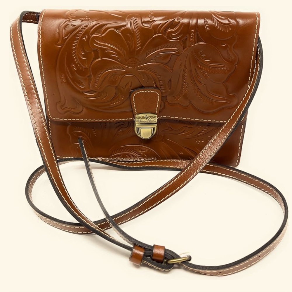 Patricia Nash *NWT* Locri Tooled Leather Crossbody Bag, Florence